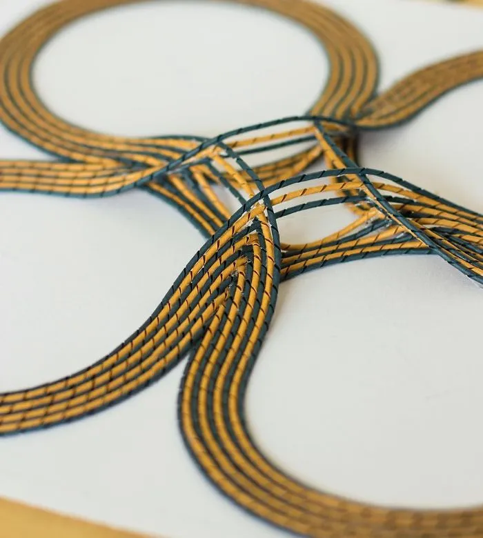 I Create 3D Paper Tapestries Made With Curled Paper Strips