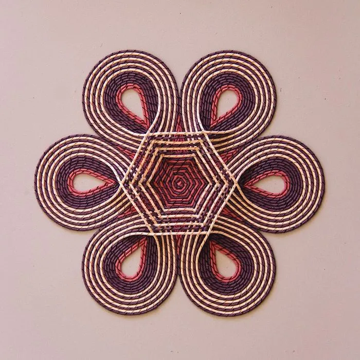 I Create 3D Paper Tapestries Made With Curled Paper Strips