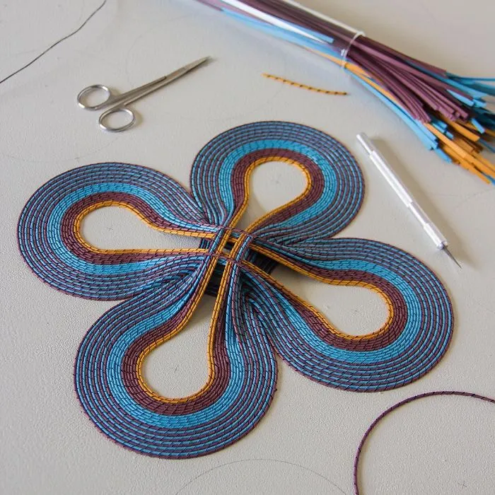 I Create 3D Paper Tapestries Made With Curled Paper Strips