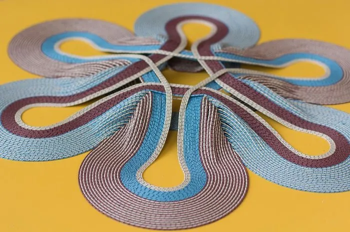 I Create 3D Paper Tapestries Made With Curled Paper Strips