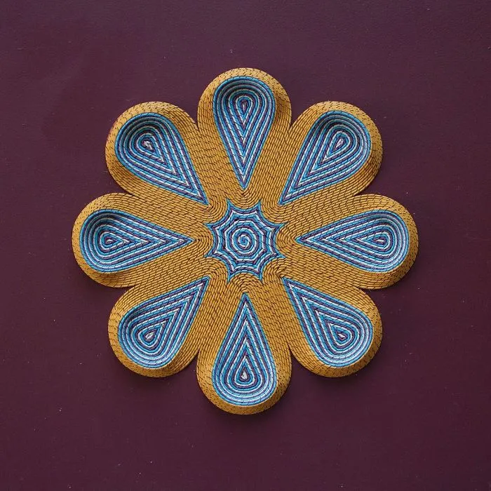 I Create 3D Paper Tapestries Made With Curled Paper Strips