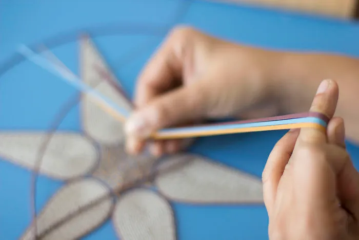 I Create 3D Paper Tapestries Made With Curled Paper Strips