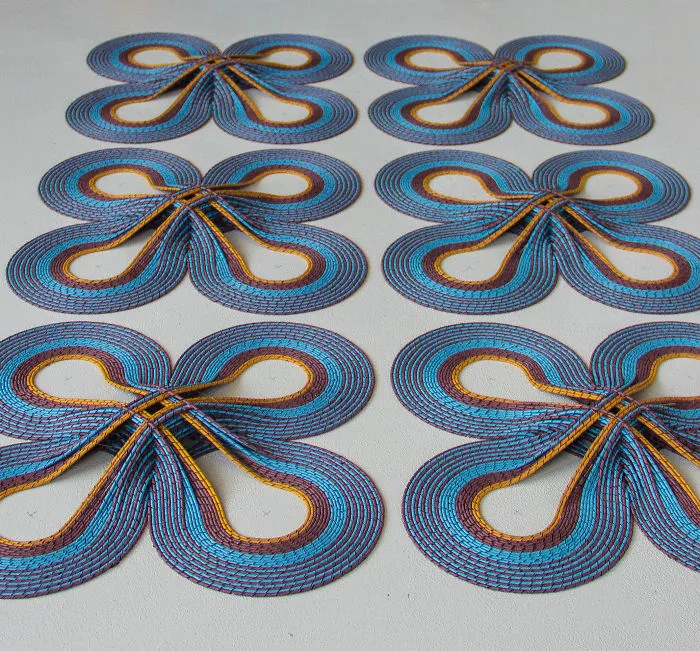 I Create 3D Paper Tapestries Made With Curled Paper Strips