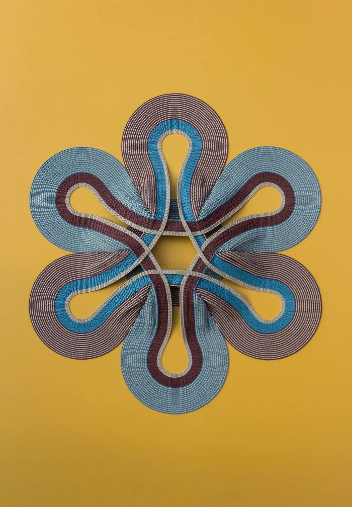 I Create 3D Paper Tapestries Made With Curled Paper Strips