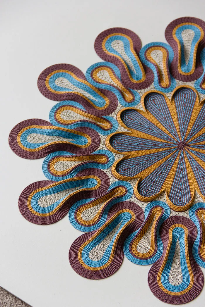 I Create 3D Paper Tapestries Made With Curled Paper Strips