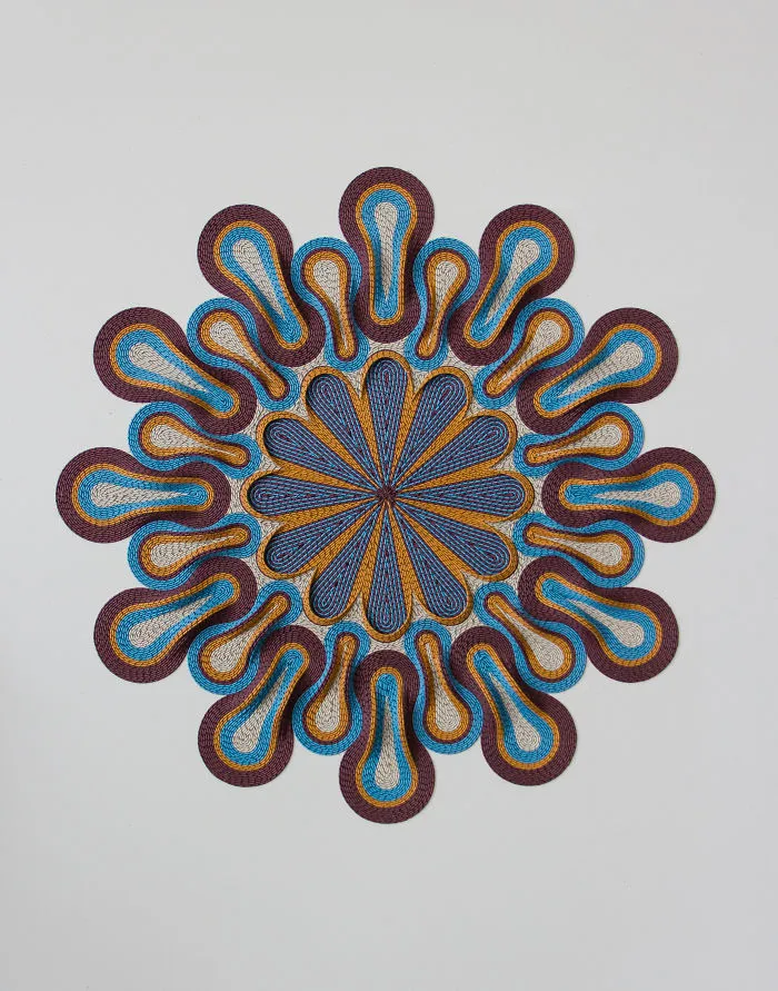 I Create 3D Paper Tapestries Made With Curled Paper Strips