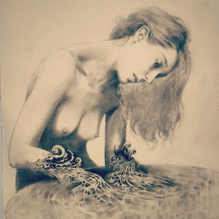 I Capture Dream-Like Images Using A Graphite Pencil