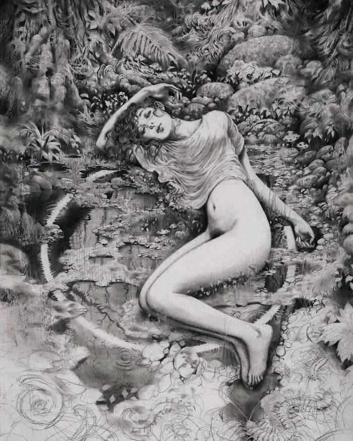 I Capture Dream-Like Images Using A Graphite Pencil