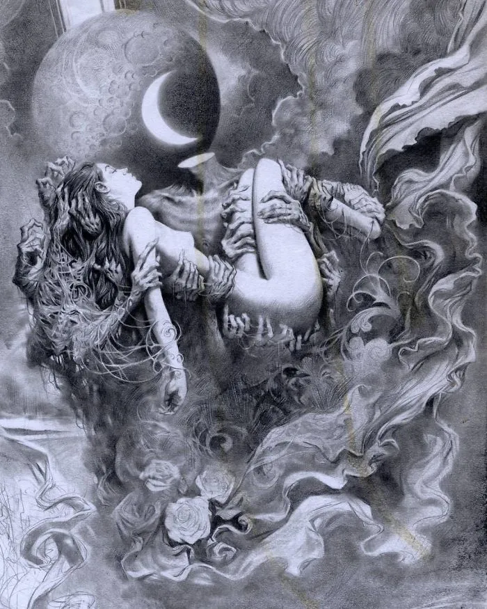 I Capture Dream-Like Images Using A Graphite Pencil
