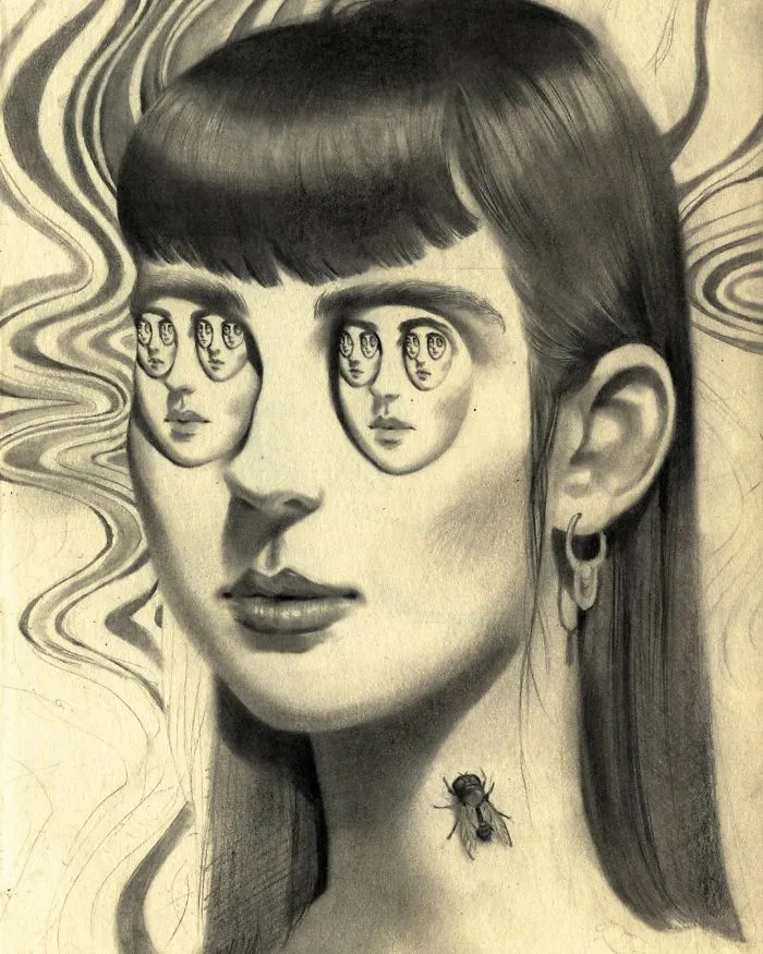 I Capture Dream-Like Images Using A Graphite Pencil