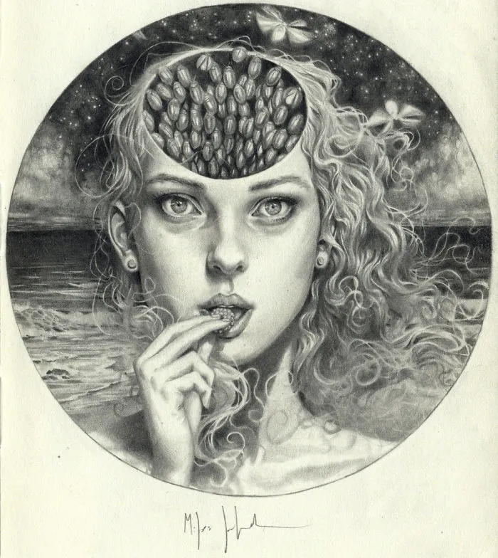 I Capture Dream-Like Images Using A Graphite Pencil