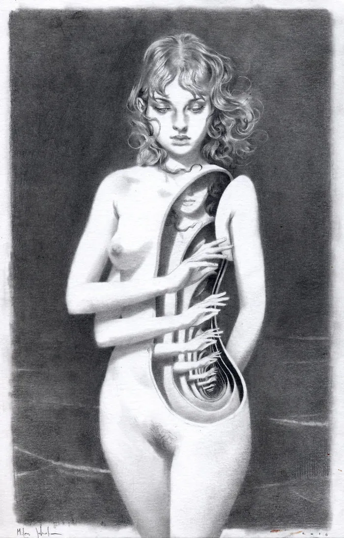 I Capture Dream-Like Images Using A Graphite Pencil