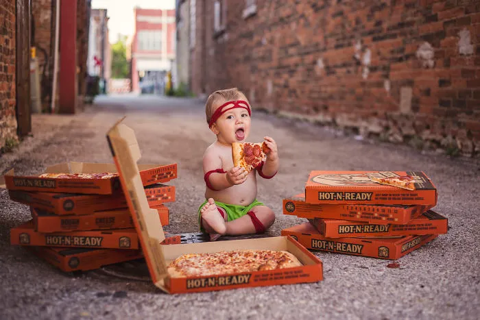 I Surprised My Husband With A TMNT Newborn Photoshoot
