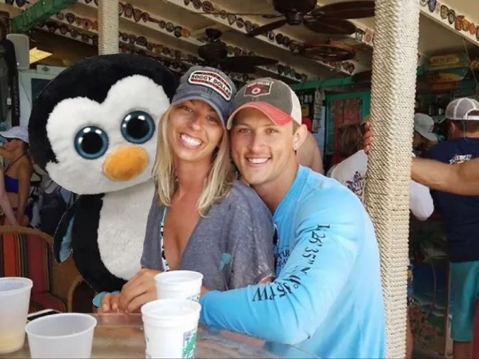 Couple Asks Internet To Photoshop Out Shirtless Guy From Engagement Photo, Regrets It Immediately