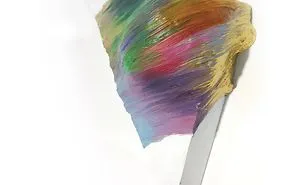Sculptural Giant Paint Strokes Made With Heavy Medium, Oil, And Acrylic Paint