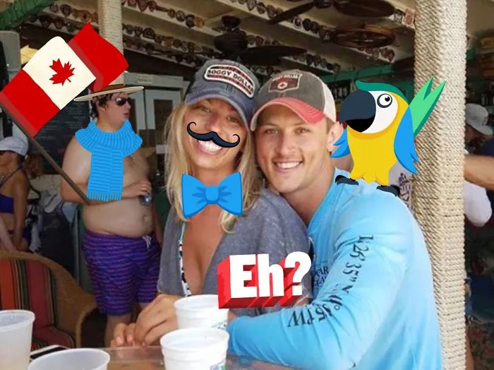 Couple Asks Internet To Photoshop Out Shirtless Guy From Engagement Photo, Regrets It Immediately