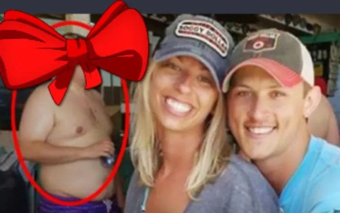 Couple Asks Internet To Photoshop Out Shirtless Guy From Engagement Photo, Regrets It Immediately