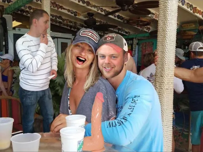 Couple Asks Internet To Photoshop Out Shirtless Guy From Engagement Photo, Regrets It Immediately