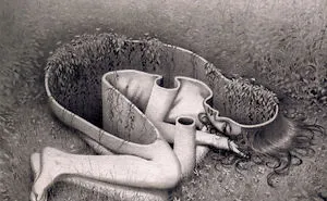 I Capture Dream-Like Images Using A Graphite Pencil