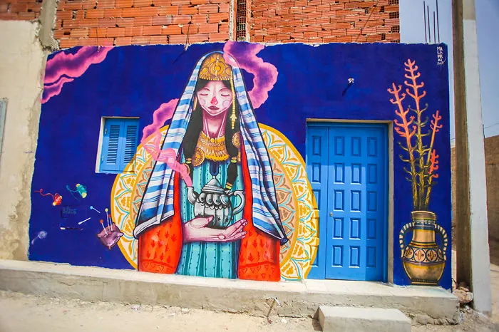 150 Artists Turn The Streets Of Tunisian Village Into Piece Of Art