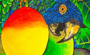 I Created This Painting After Seeing The St. Lucia Amazon Parrot In The Wild. I Tried To Capture A Little Of That Beautiful Moment.