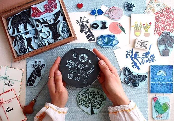 I Make Handprints And Hand Carvings Inspired By Nature, Culinary, Travel And The Beauties Of Life