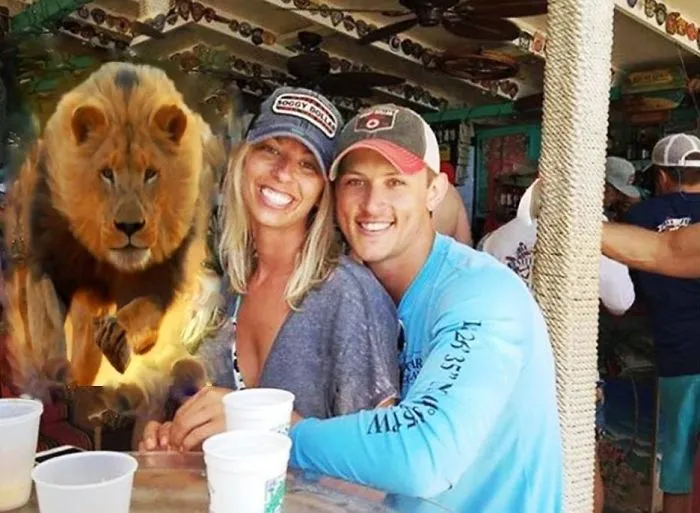 Couple Asks Internet To Photoshop Out Shirtless Guy From Engagement Photo, Regrets It Immediately