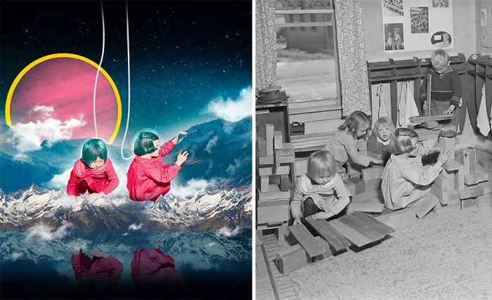 I Revive Vintage Photographs Into Trippy Digital Art