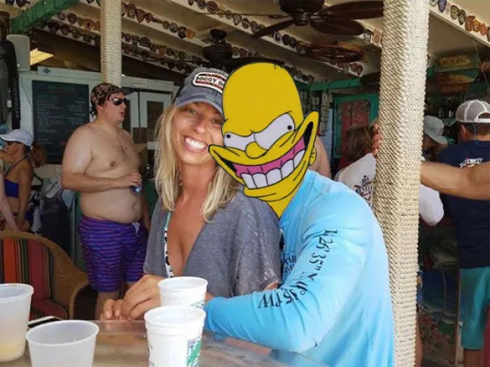 Couple Asks Internet To Photoshop Out Shirtless Guy From Engagement Photo, Regrets It Immediately