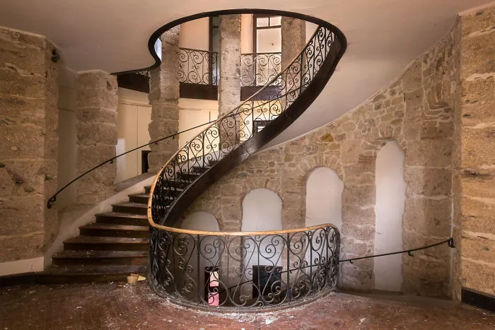 Abandoned Staircase In France