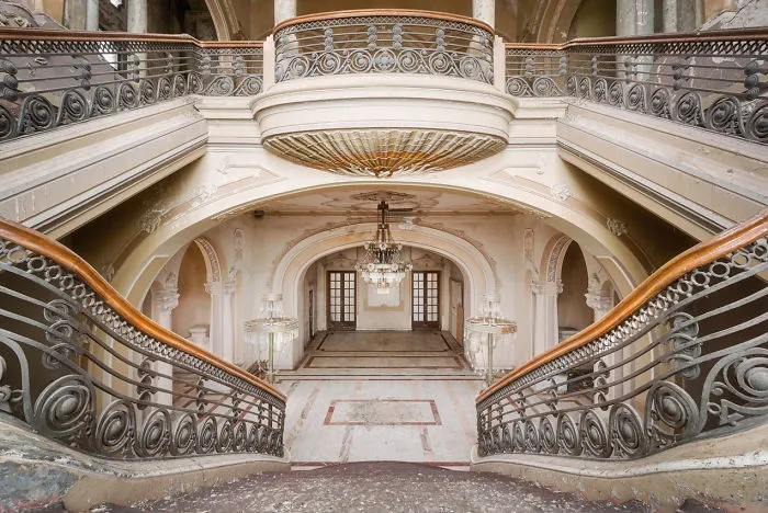 Abandoned Staircase In Romania