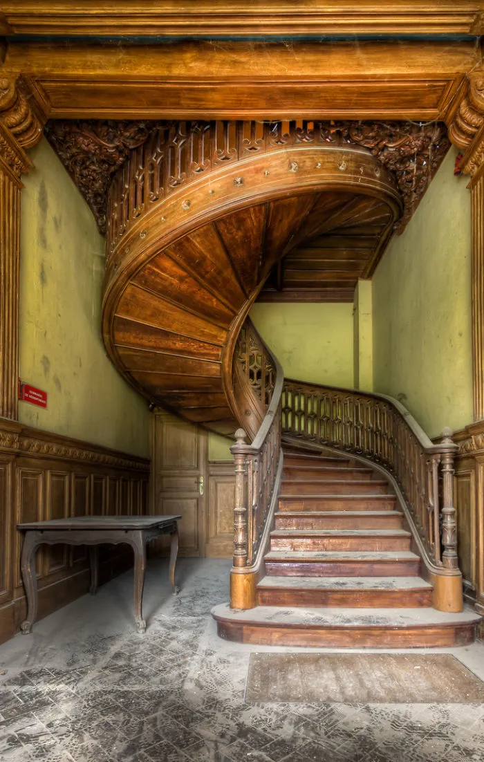 Abandoned Staircase In France
