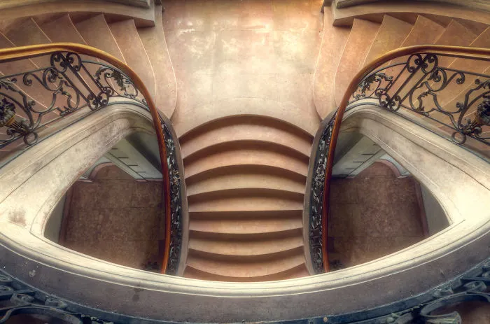 Abandoned Staircase In Belgium