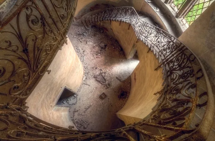 Abandoned Staircase In Italy