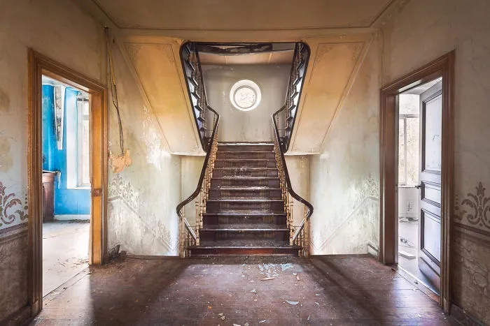 Abandoned Staircase In Belgium