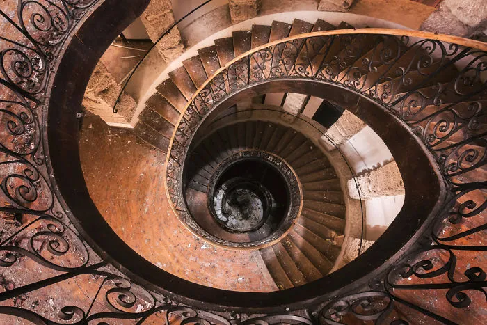 Abandoned Staircase In France