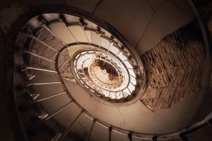 Abandoned Staircase In France