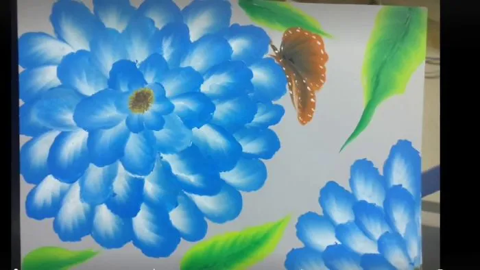 I Have Used Only A Single Flat Paint Brush And Painted The Picture In 15 Min