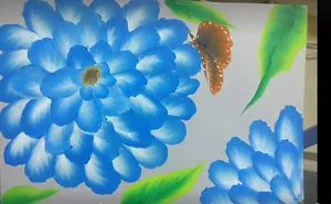 I Have Used Only A Single Flat Paint Brush And Painted The Picture In 15 Min