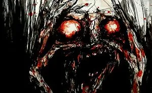 Artist Paints Nightmares With His Own Blood