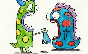 I Illustrate Lyrics Using Monsters.