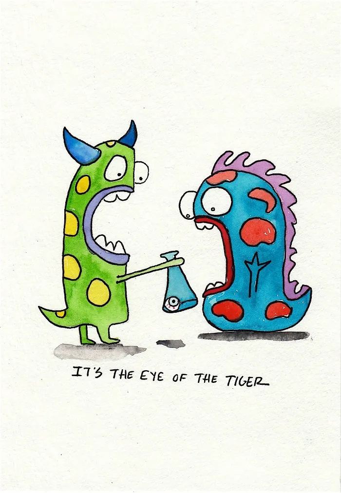 I Illustrate Lyrics Using Monsters.