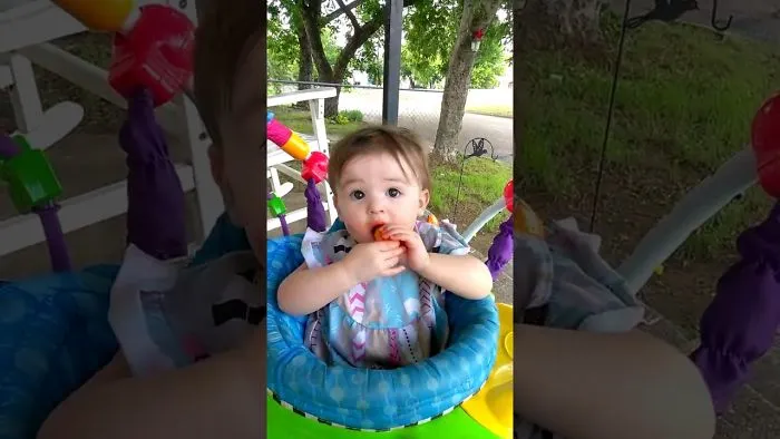 Baby Eats Cheetos Like A Pro.