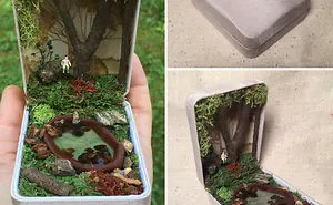 I Make Woodland Jewelry Box Dioramas