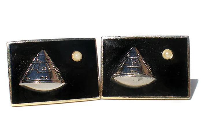 Salvation Army Find. Apollo 11 Cuff Links, The Exact Same Pair Are On Display At The National Air And Space Museum, Smithsonian Institution