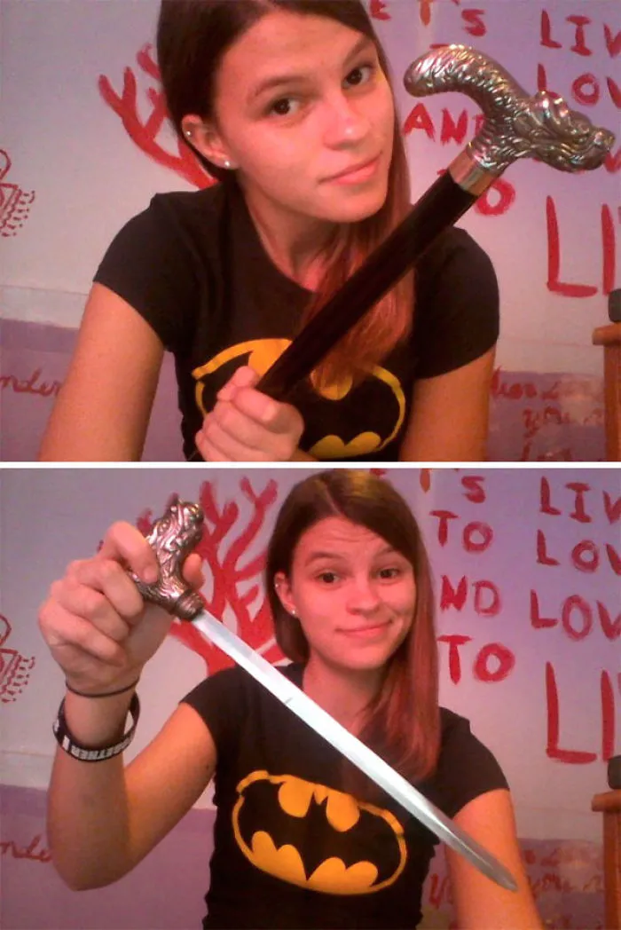 My Mom Bought Me A Cane Off Some Dude At A Flea Market. Little Did She Know...