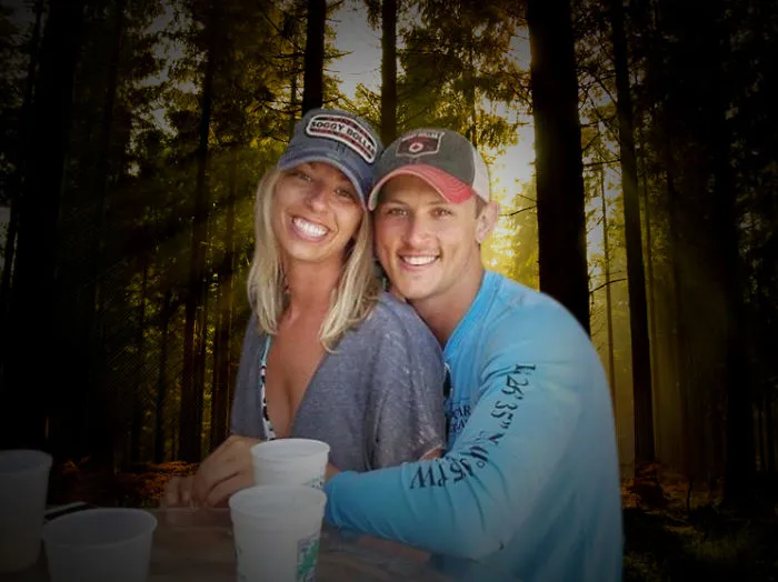 Couple Asks Internet To Photoshop Out Shirtless Guy From Engagement Photo, Regrets It Immediately