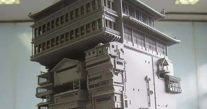 Incredibly Detailed Model Of The Bath House From Miyazaki's Spirited Away
