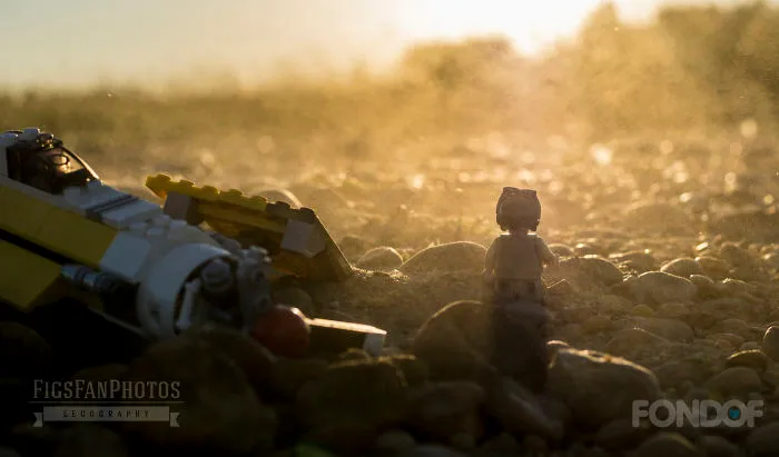 After A Terrible Crash. Alone In A Dry And Hot Desert...