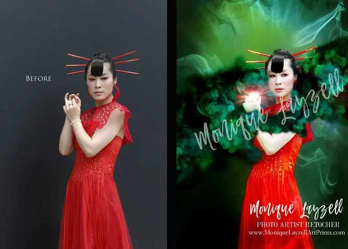 Photo Manipulation & Retouching By Just Using Ps Elements11, This Mom Is Doing All She Can To Get Funds For Her Little Girl. The Artist Is Monique Layzell